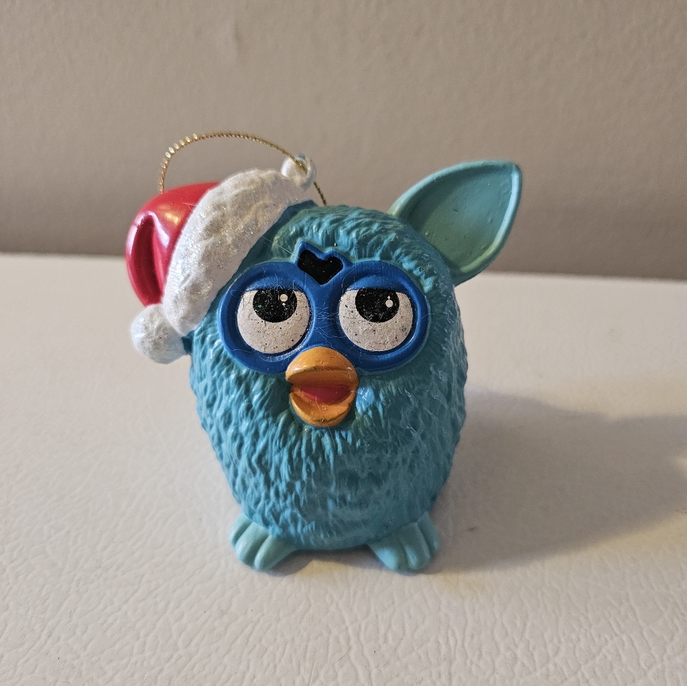 Kurt S. Adler 3.5" Furby Wearing a Glittered Santa Hat